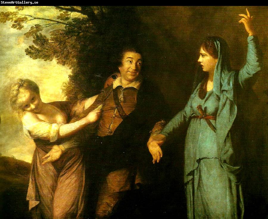 Sir Joshua Reynolds garrick between tragedy and  comedy